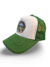 Gorra De Autor The Cap ANIMAL LINE "Chow Chow" Blanco y Verde Trucker Poliester - comprar online