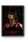 Quadro Rambo Poster Moldurado