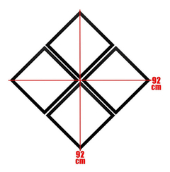 Imagem do Kit 4 Quadros Filhote Leão Leoa Molduras Geométricas