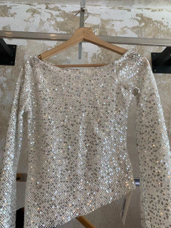 Top hombro caido Lentejuelas - Pipinashowroom