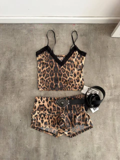Short lentejuelas Estampado - Pipinashowroom