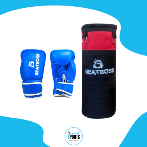 COMBO DE ENTRENAMIENTO INFANTIL – GUANTE JUNIOR + BOLSA DE BOXEO 75 CM - comprar online