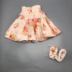 Conjunto Vestido + Escarpines Little Akiabara - Talle 9-12 meses - Baby Back Sale SAS