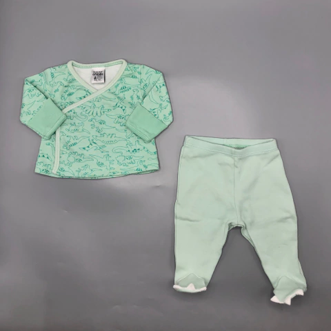 Conjunto Batita + Ranita Grisino - Talle 0-3 meses - SEGUNDA SELECCIÓN