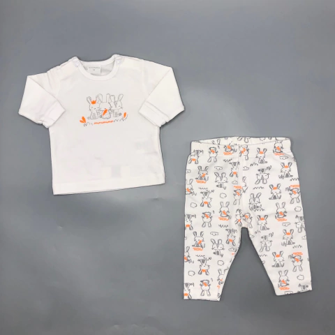 Conjunto Remera/body + Pantalón Mimo - Talle 0-3 meses - SEGUNDA SELECCIÓN