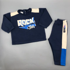 Conjunto Abrigo + Pantalón Grisino - Talle 6-9 meses - SEGUNDA SELECCIÓN