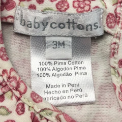 Osito largo Baby Cottons - Talle 3-6 meses - SEGUNDA SELECCIÓN