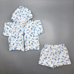 Conjunto Abrigo + Pantalón Grisino - Talle 0-3 meses