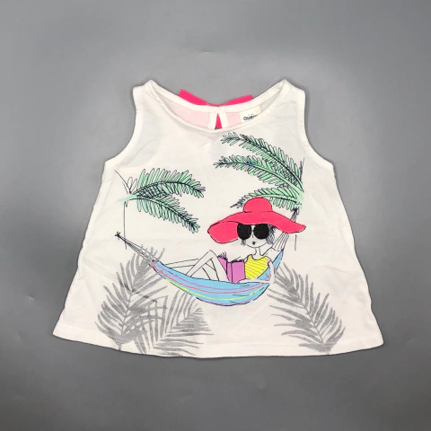 Remera OshKosh - Talle 6-9 meses - SEGUNDA SELECCIÓN