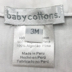 Body Baby Cottons - Talle 3-6 meses - SEGUNDA SELECCIÓN