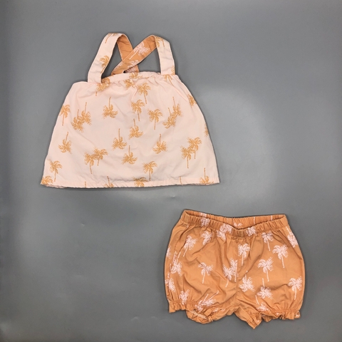 Conjunto Remera + Short Carters - Talle 3-6 meses
