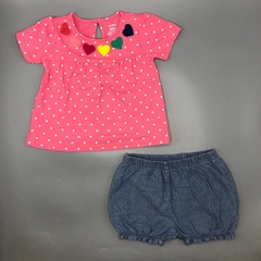 Conjunto Remera + Short Carters - Talle 2 años - SEGUNDA SELECCIÓN