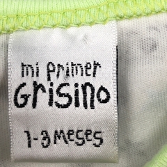 Body Grisino - Talle 0-3 meses - SEGUNDA SELECCIÓN - tienda online