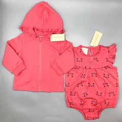 Conjunto Body + Abrigo First Impressions - Talle 6-9 meses