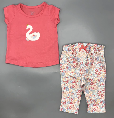 Conjunto Remera/body + Pantalón Carters - Talle 0-3 meses - SEGUNDA SELECCIÓN