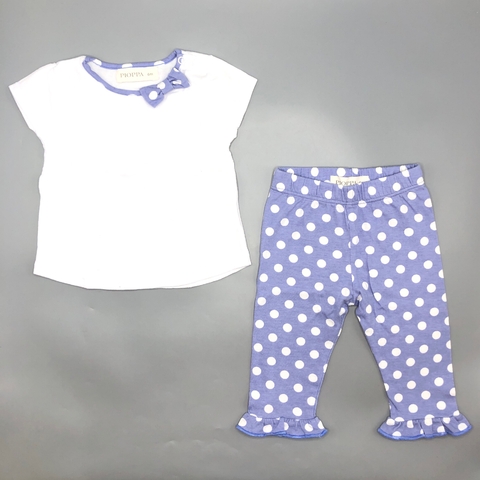 Conjunto Remera/body + Pantalón Pioppa - Talle 3-6 meses