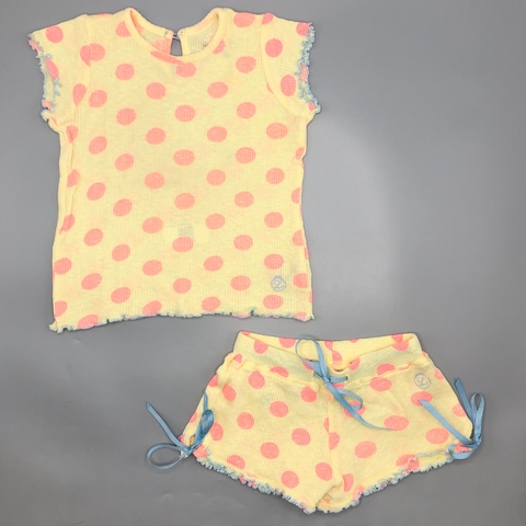 Conjunto Remera + Short Little Akiabara - Talle 2 años - SEGUNDA SELECCIÓN