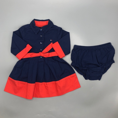 Vestido Tommy Hilfiger - Talle 3-6 meses - SEGUNDA SELECCIÓN