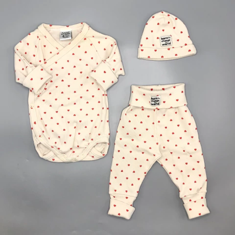 Conjunto body + Pantalón Grisino prematuro - Talle 0-3 meses - SEGUNDA SELECCIÓN