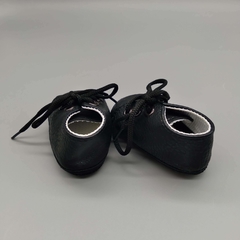 Zapatos BBS Talle 15 (10 cms suela) cuero negro acordonado - Talle 0-3 meses - comprar online