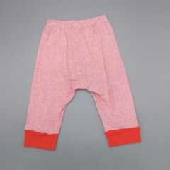 Segunda Selección - Legging Grisino Talle 3-6 meses (largo 34 cm) algodón rojo a rayas - comprar online