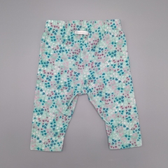 Legging Minimimo Talle S (3-6 meses) algodón verde con corazones en internet