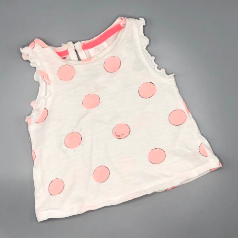 Remera Zara - Talle 3-6 meses - SEGUNDA SELECCIÓN