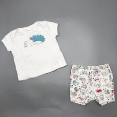 Conjunto Remera + Short Grisino - Talle 0-3 meses