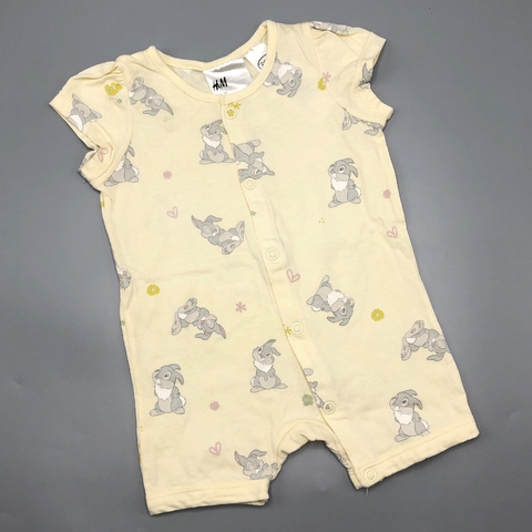 Enterito corto H&M - Talle 0-3 meses - SEGUNDA SELECCIÓN