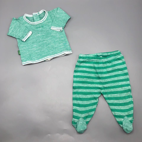 Conjunto Remera/body + Pantalón Magdalena Esposito - Talle 0-3 meses - SEGUNDA SELECCIÓN