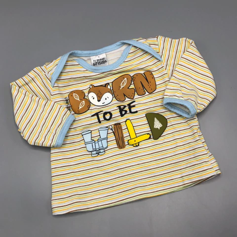 Remera Grisino - Talle 0-3 meses