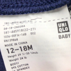 Enterito corto Uniqlo - Talle 12-18 meses - SEGUNDA SELECCIÓN - Baby Back Sale SAS