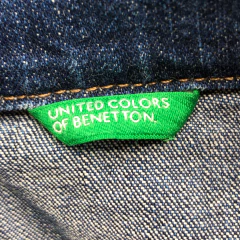 Campera jean/gabardina Benetton - Talle 4 años - Baby Back Sale SAS
