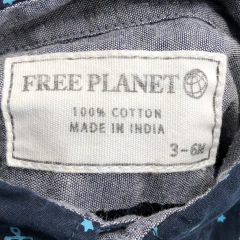Enterito corto Free Planet - Talle 3-6 meses - Baby Back Sale SAS