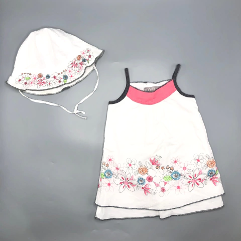 Vestido Boboli - Talle 6-9 meses - SEGUNDA SELECCIÓN