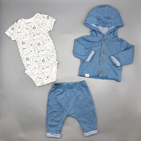 Conjunto Abrigo + Pantalón Carters - Talle 0-3 meses - SEGUNDA SELECCIÓN
