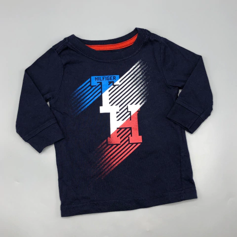 Remera Tommy Hilfiger - Talle 6-9 meses - SEGUNDA SELECCIÓN