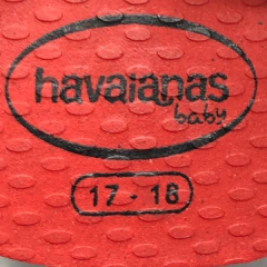 Ojotas Havaianas - Talle 17 - SEGUNDA SELECCIÓN - tienda online