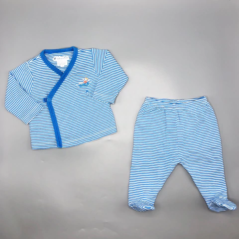 Conjunto Remera + Ranita Baby Cottons - Talle 0-3 meses - SEGUNDA SELECCIÓN