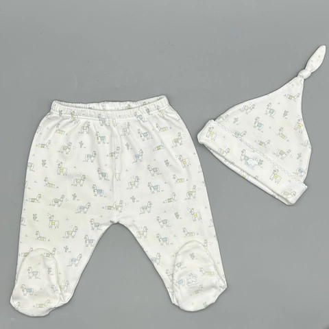 Conjunto Pantalón +Accesorio Baby Cottons - Talle 0-3 meses - SEGUNDA SELECCIÓN