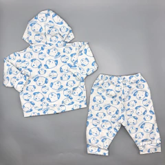 Conjunto Abrigo + Pantalón Grisino - Talle 3-6 meses - tienda online