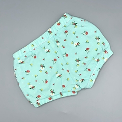Short Teddy Boom Talle 3-6 meses celeste - flores y lunares en blanco en internet