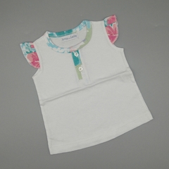 Remera NUEVA Arroz con Leche Talle 3 meses mangas floreadas