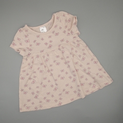 Vestido HyM Talle 4-6 meses rosa mariposas