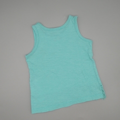 Musculosa Carters Talle 6 meses celeste puntilla - comprar online