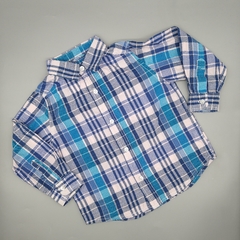 Camisa Place Est. 1989 Talle 2 años rayas azules y celestes