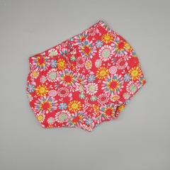 Short HyM Talle 6-9 meses rojo floreado