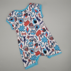 Enterito Grisino Talle 0-1 meses estampado comics - comprar online