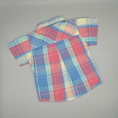 Camisa Minimimo Talle XL (12 meses) cuadros rojos azules verdes - comprar online