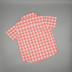 Camisa Carters Talle 6 meses cuadros naranjas blancos - comprar online